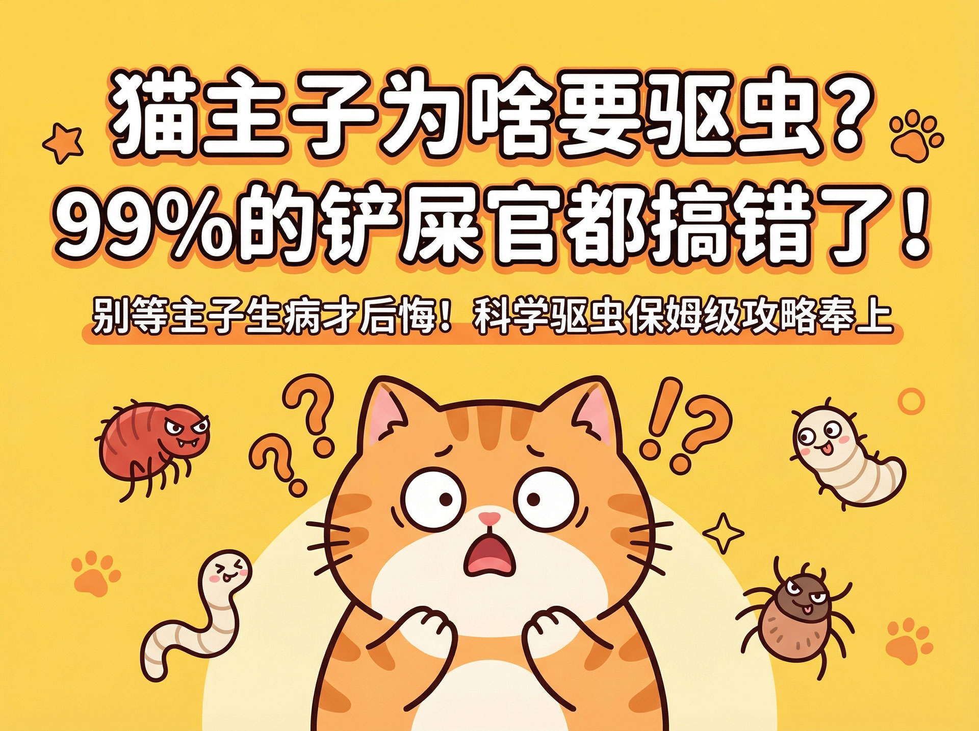 宅猫不出门=不用驱虫?定期驱虫，守护宠物健康的基础防线